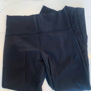 Lululemon Wunder Under leggings with lace detail